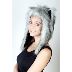 Beast Hat "Husky" C, faux fur, with ears