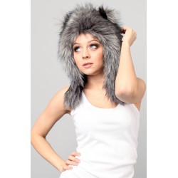 Beast Hat "Wolf" C, faux fur, with ears