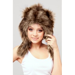 Beast Hat "Bear" C, faux fur, with ears