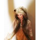 Beast Hat "Grey Wolf", mod. A, faux fur, animal style, with long ears!